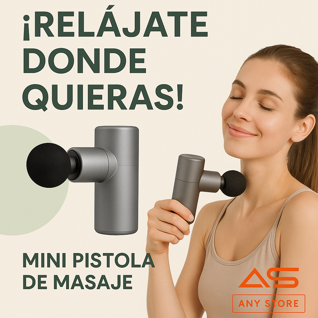Mini pistola masajeadora
