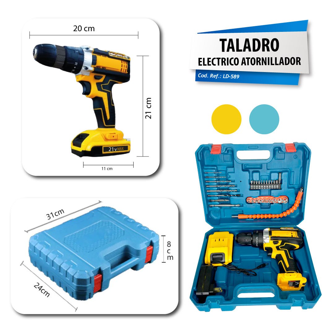 Taladro eléctrico atornillador