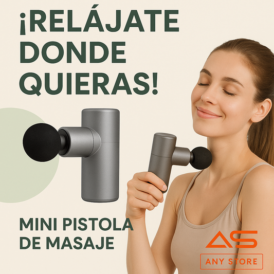 Mini pistola masajeadora